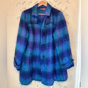 Vintage Wool Mohair Furry Oversized Coat